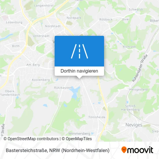 Bastersteichstraße Karte