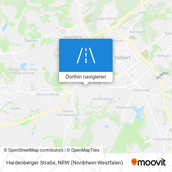 Hardenberger Straße Karte