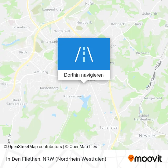 In Den Fliethen Karte