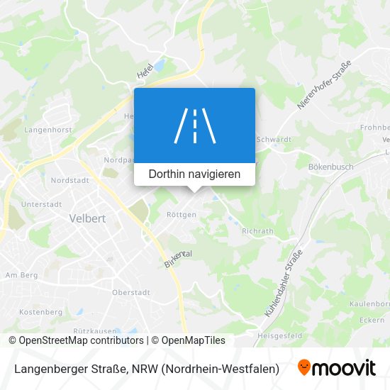 Langenberger Straße Karte