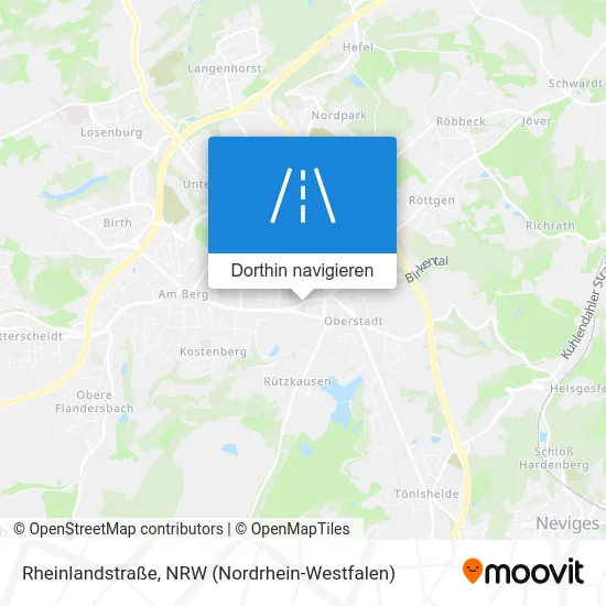 Rheinlandstraße Karte