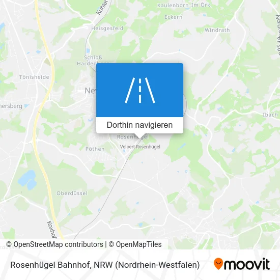 Rosenhügel Bahnhof Karte