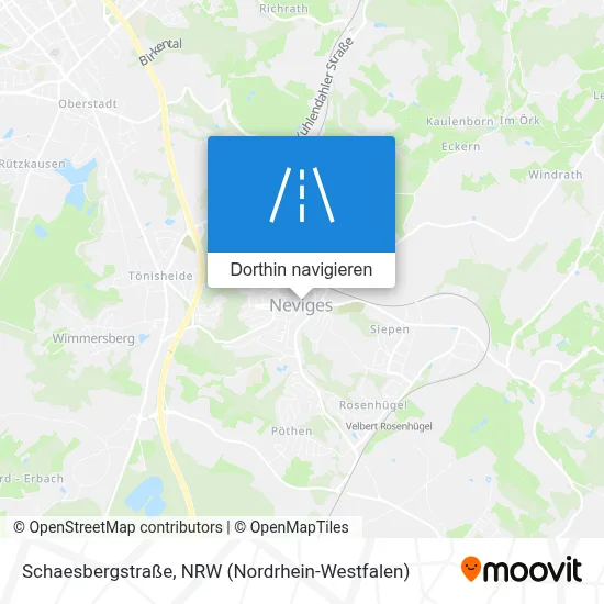 Schaesbergstraße Karte