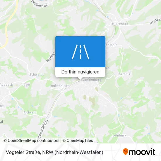 Vogteier Straße Karte