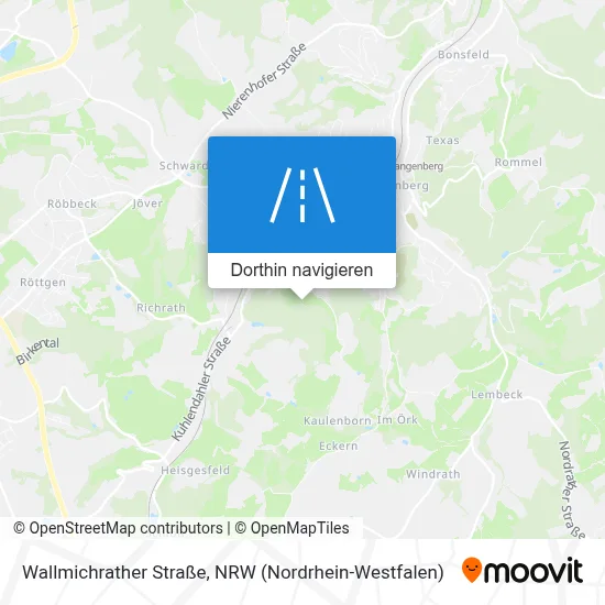 Wallmichrather Straße Karte