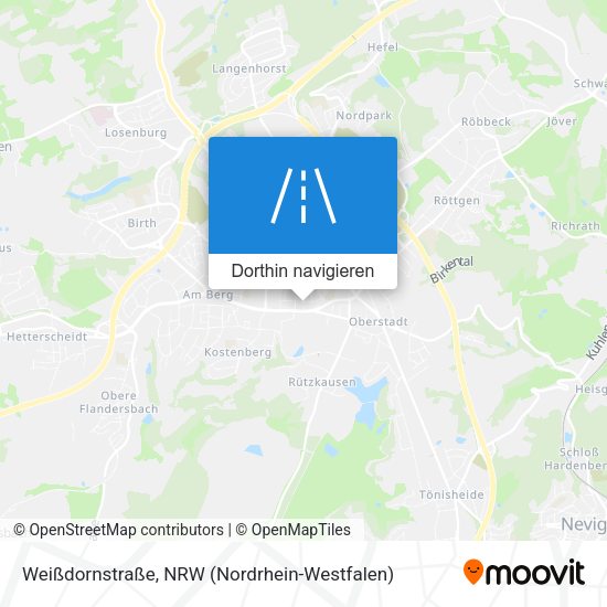 Weißdornstraße Karte