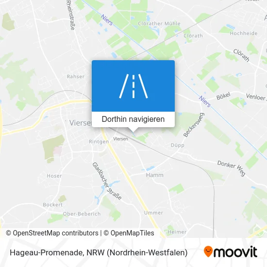 Hageau-Promenade Karte