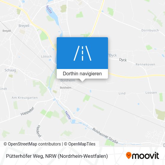 Pütterhöfer Weg Karte
