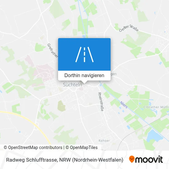 Radweg Schlufftrasse Karte