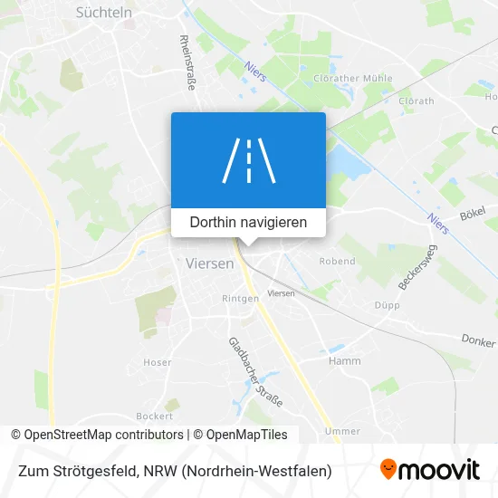 Zum Strötgesfeld Karte