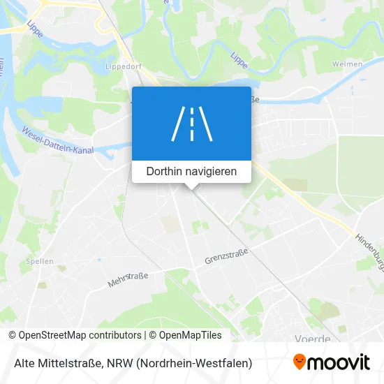 Alte Mittelstraße Karte