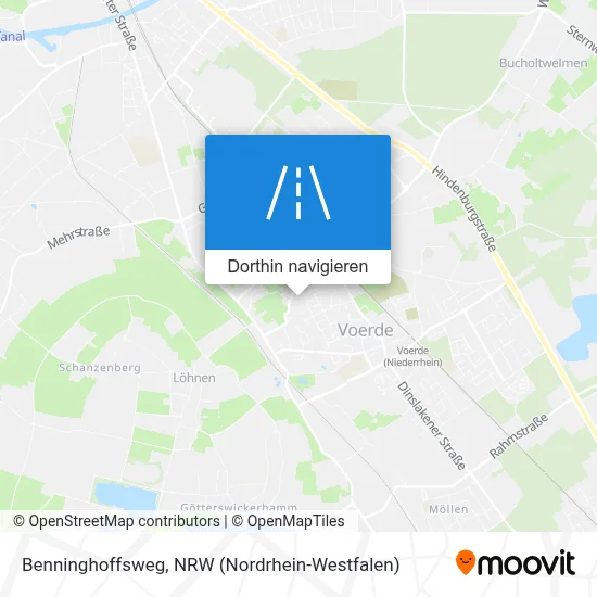 Benninghoffsweg Karte