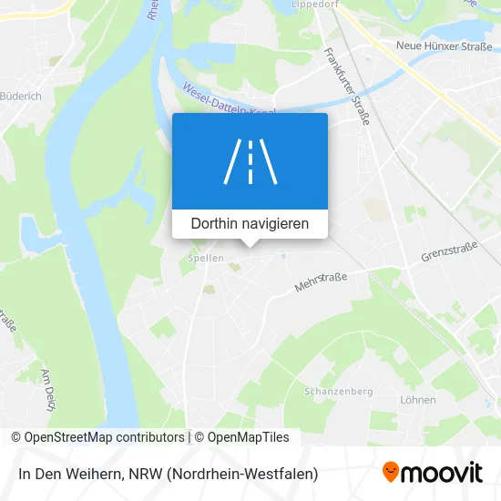 In Den Weihern Karte