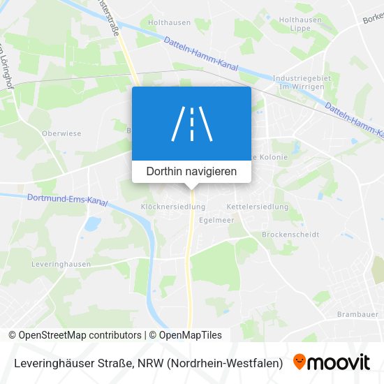 Leveringhäuser Straße Karte