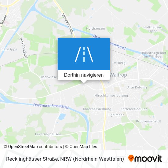 Recklinghäuser Straße Karte
