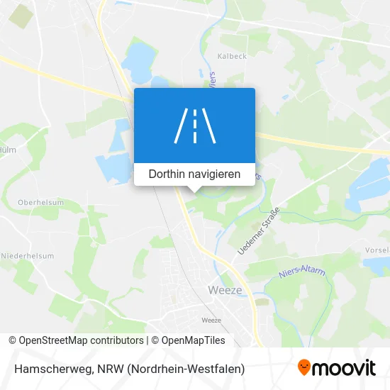 Hamscherweg Karte