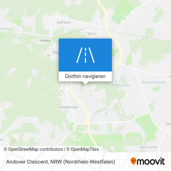 Andover Crescent Karte