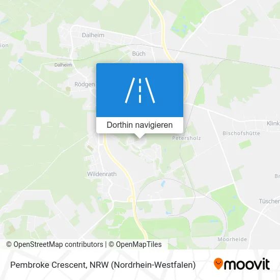 Pembroke Crescent Karte