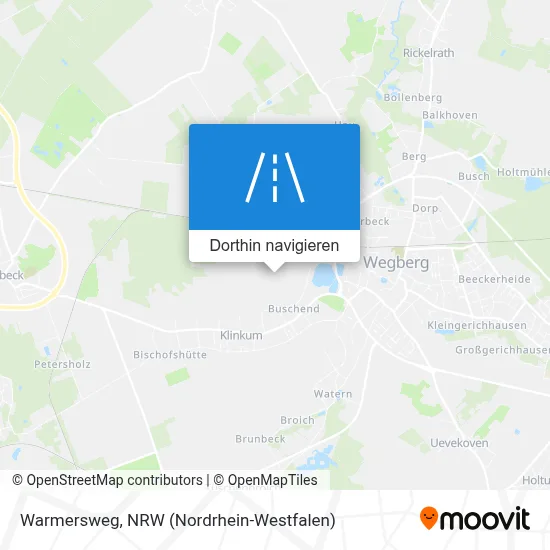 Warmersweg Karte