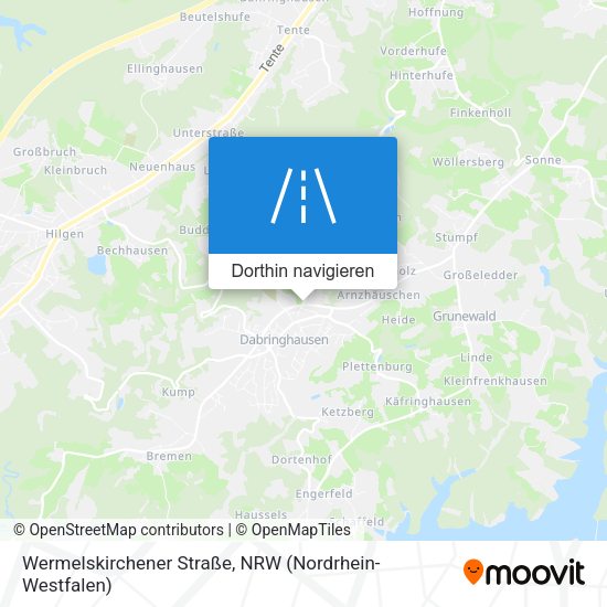 Wermelskirchener Straße Karte