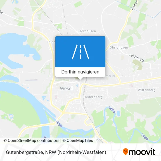 Gutenbergstraße Karte