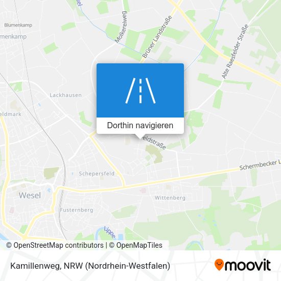 Kamillenweg Karte