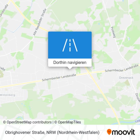Obrighovener Straße Karte
