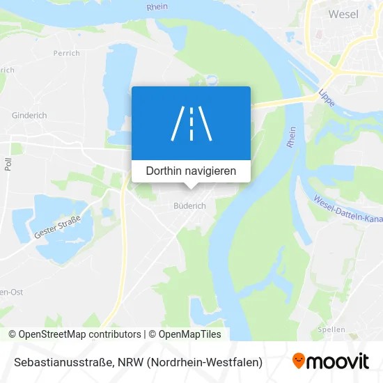 Sebastianusstraße Karte