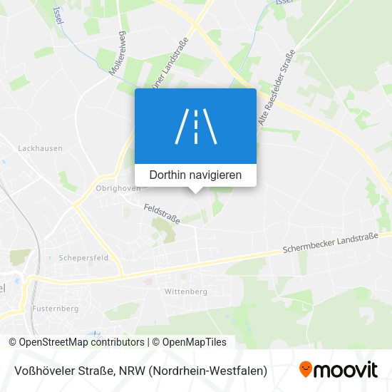 Voßhöveler Straße Karte