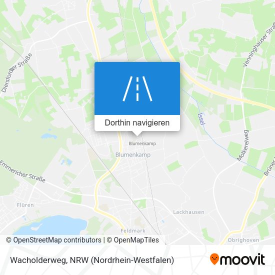 Wacholderweg Karte