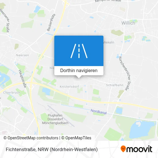Fichtenstraße Karte