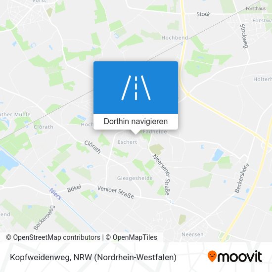 Kopfweidenweg Karte