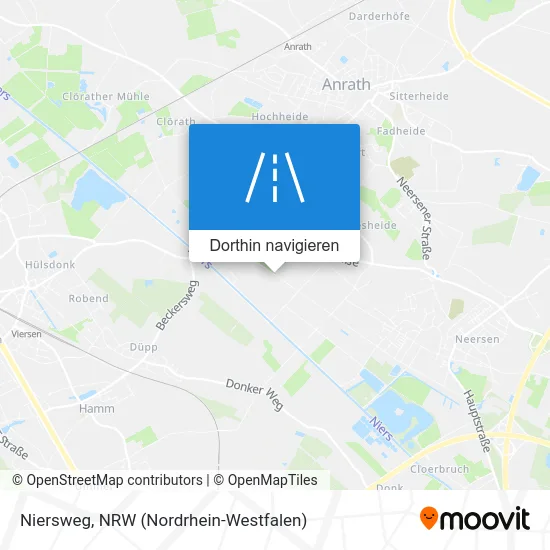 Niersweg Karte