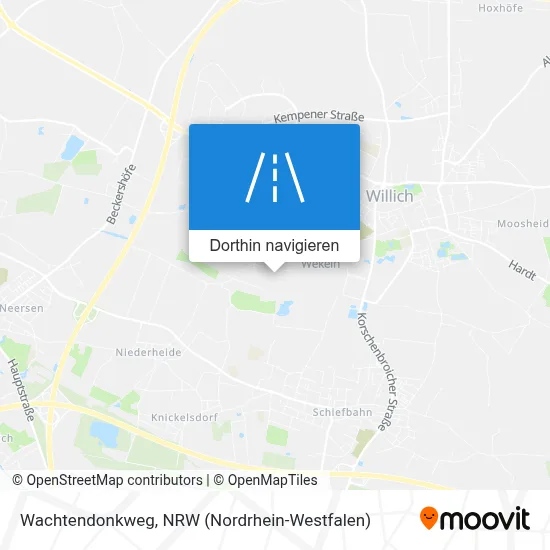 Wachtendonkweg Karte