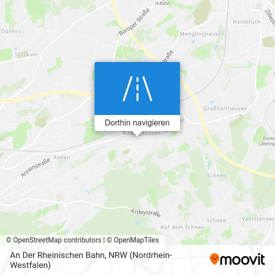 An Der Rheinischen Bahn Karte