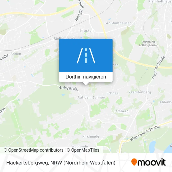 Hackertsbergweg Karte