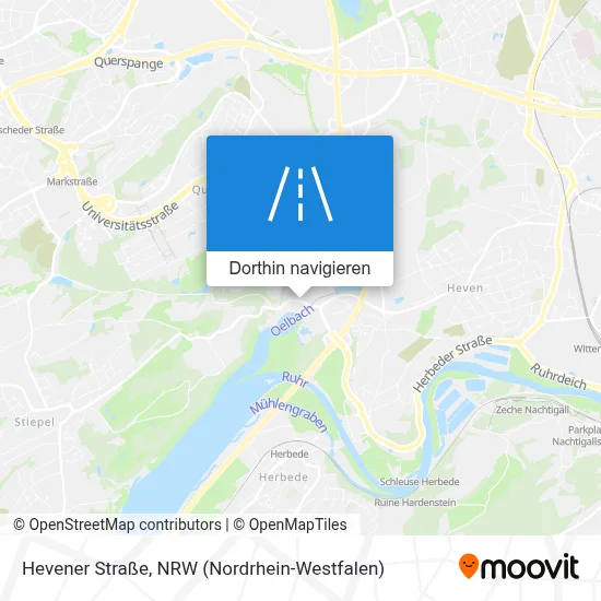 Hevener Straße Karte