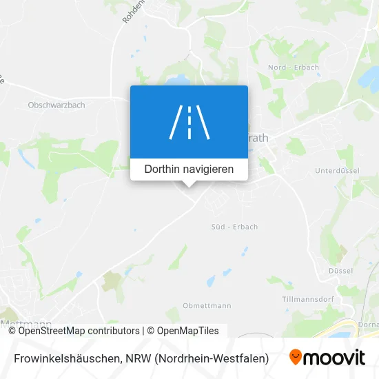 Frowinkelshäuschen Karte