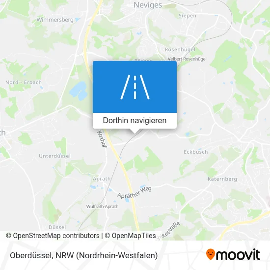 Oberdüssel Karte