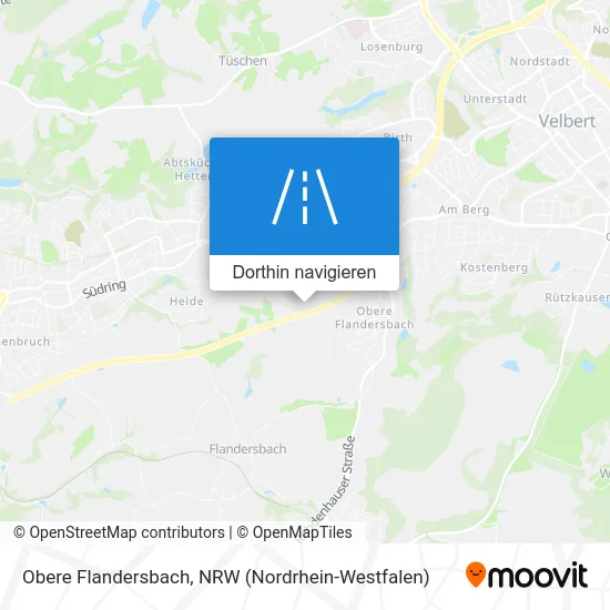 Obere Flandersbach Karte