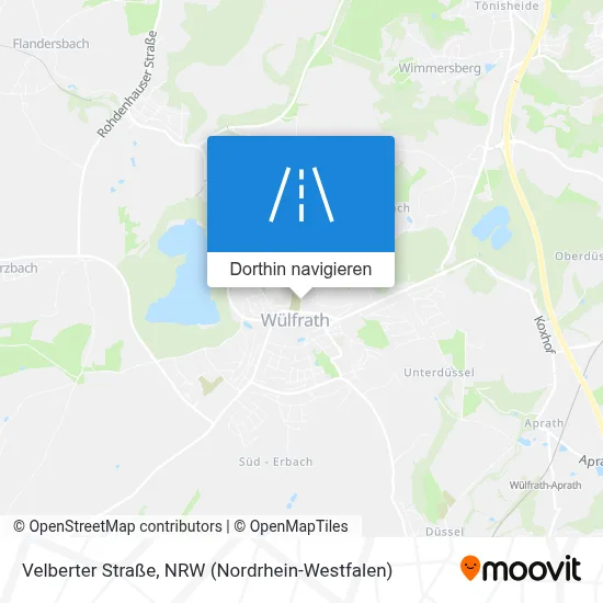Velberter Straße Karte
