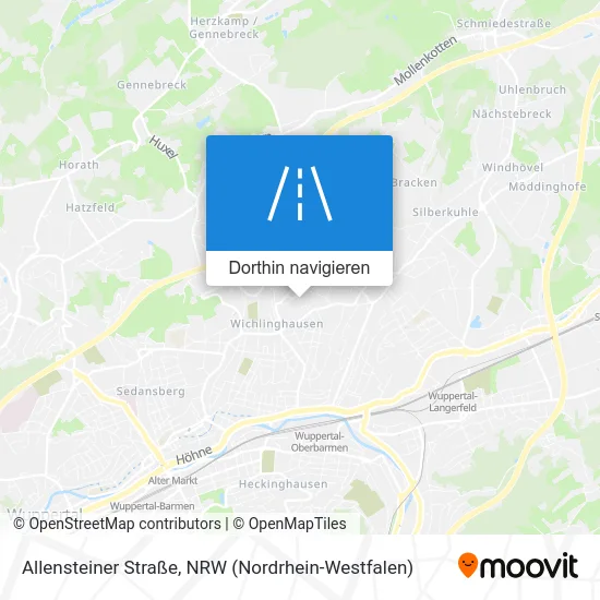 Allensteiner Straße Karte