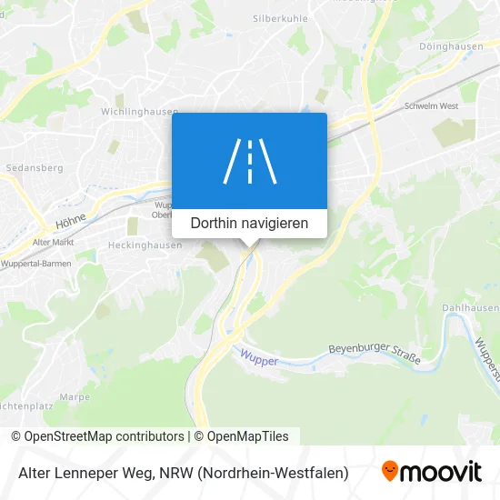 Alter Lenneper Weg Karte