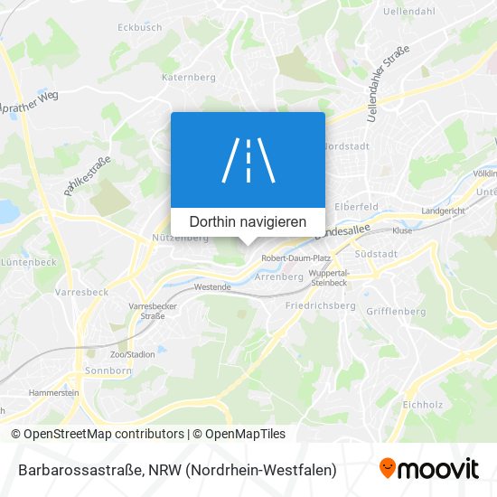 Barbarossastraße Karte