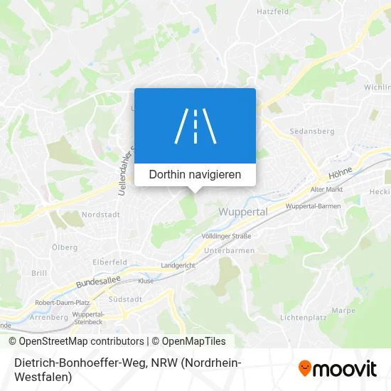 Dietrich-Bonhoeffer-Weg Karte