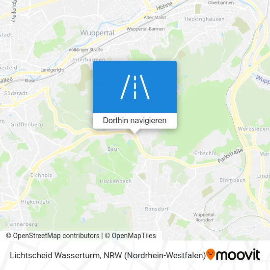 Lichtscheid Wasserturm Karte