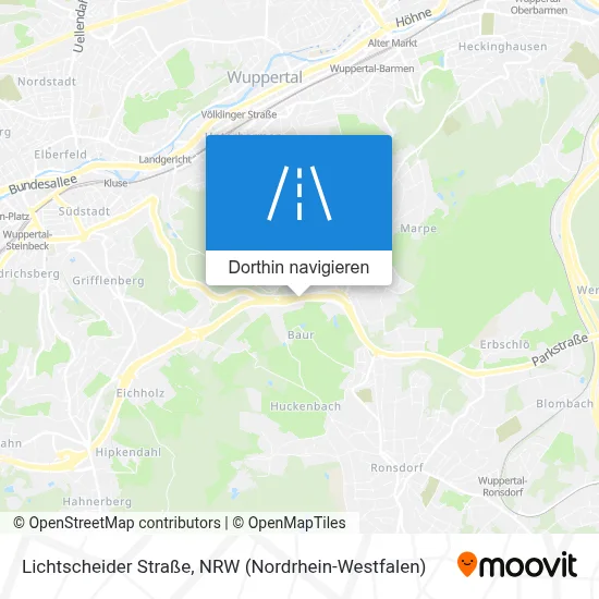 Lichtscheider Straße Karte