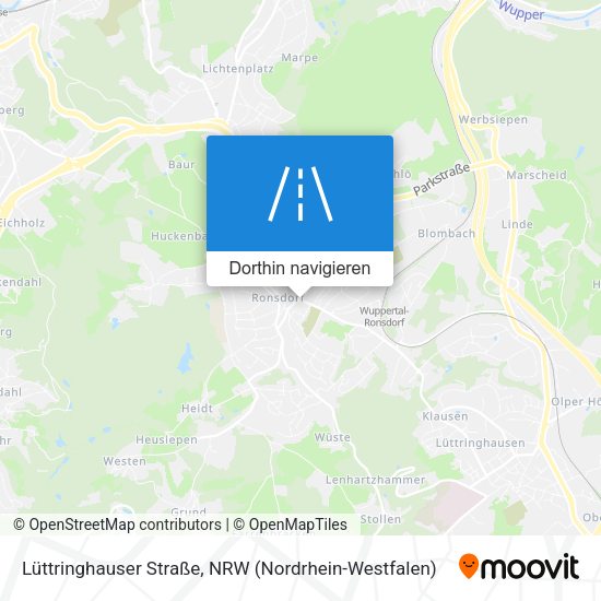 Lüttringhauser Straße Karte