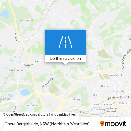 Obere Bergerheide Karte