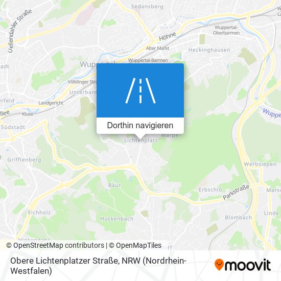 Obere Lichtenplatzer Straße Karte